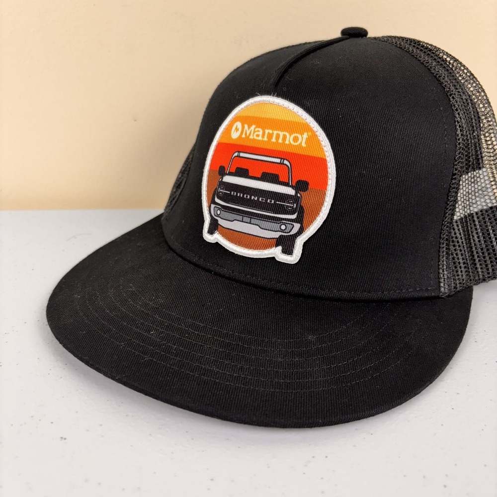 Marmot Ford Bronco Trucker Hat Black Mesh Snapback One size Patch‎